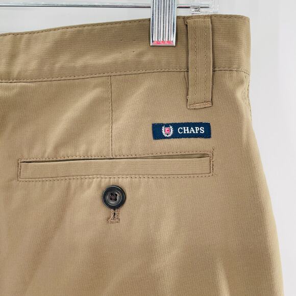 Chaps Beige Khaki Cargo Front & Side Pocket Classic Shorts 32 - Picture 7 of 10